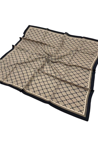 Benetton Desenli Siena Eşarp - 1040 - Bej