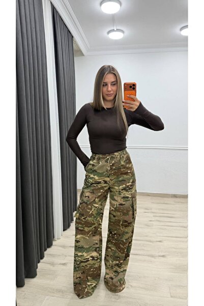 ALVOR Taşlı Kamuflaj Pantalon