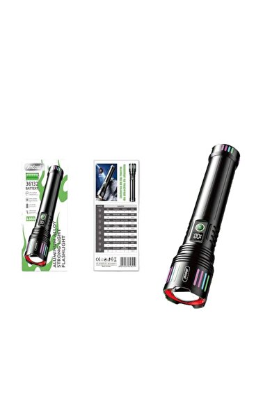 OEM Andowl Επαναφορτιζόμενος Φακός Led 2000mAh με 5 λειτουργίες με δυνατότητα...