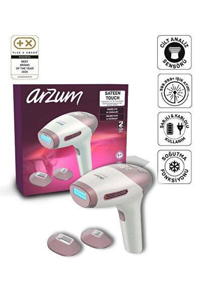 Arzum AR5178 SateenTouch IPL Lazer Epilasyon, 999.999 Atım,Evde Tüy Alma,Soğu...