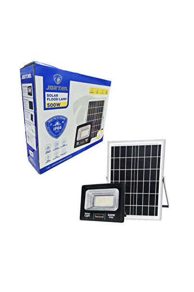 OEM Jortan Ηλιακός Προβολέας LED 500W με Πάνελ και Τηλεχειριστήριο – Solar LE...