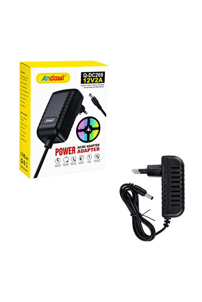 OEM Andowl Τροφοδοτικό AC/DC 12V 2A με Βύσμα DC για LED και Ηλεκτρονικές Συσκ...