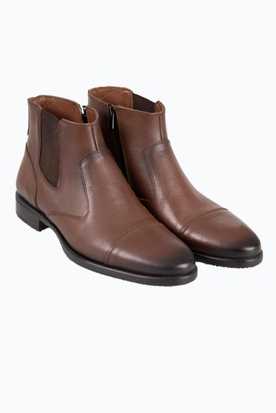 Pierre Cardin Men's Non-Slip Sole Winter Zipper Boots