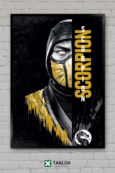 tablomaxtbx Αφίσα παιχνιδιού Hanzo Hasashi Scorpion Mortal Kombat, Διακοσμητι...