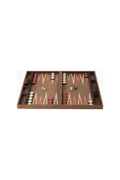Lob L’Objet X Fortuny Collectible Wooden Backgammon Set Red