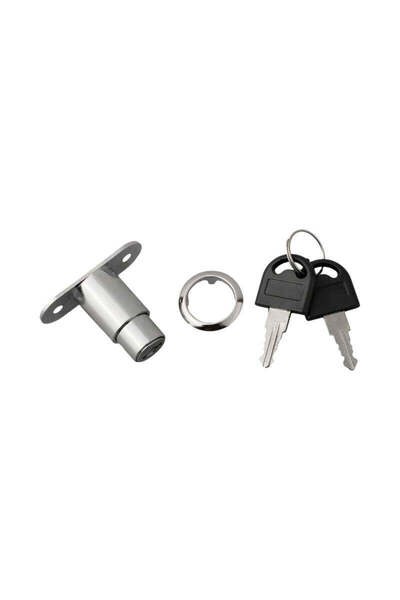 Tradesor Κλειδαριά συρταριού πατητή - 19*32mm - Σετ 12 τεμάχια - 206845