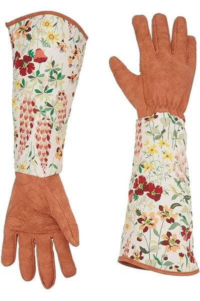 Tazweeq Long Gardening Garden Gloves, Thorn-proof&Puncture Resistance Rose Ca...