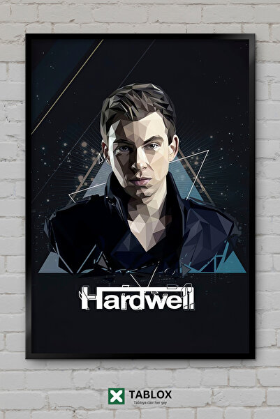 tablomaxtbx Hardwell Dj Producer Αφίσα τοίχου ηλεκτρονικής μουσικής με πλαίσι...