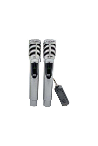 KİMİSO Σετ 2 ασύρματα μικρόφωνα - KMS-903MC - 509038 - Silver