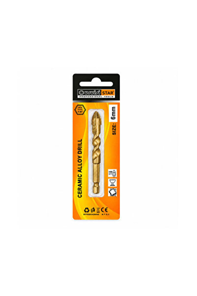 OEM Τρυπάνι Κεραμικών & Πλακιδίων 6mm με Εξάγωνο Στέλεχος - Ceramic & Tile Dr...