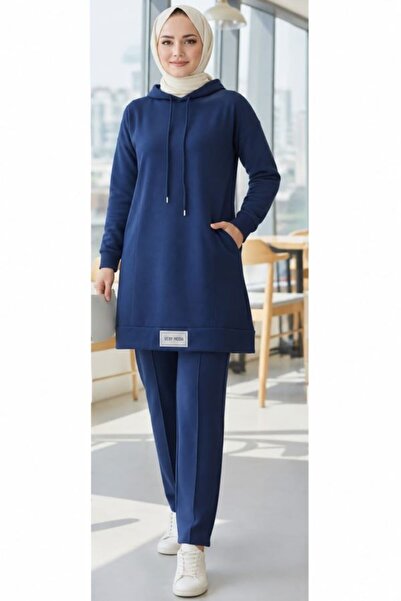 SHİROSA Pocket Detailed Hooded Top and Bottom Set