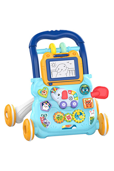 Fitness World Baby Walker with Wheels, Movable from Sitting to Standing, Mult...