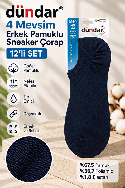 Dündar 4 Seasons 12 paketa muških pamučnih čarapa za patike