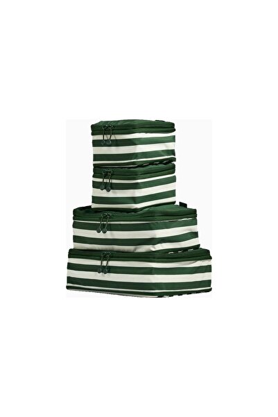 ANTLER Stripe Packing Cubes 4-Piece Travel Organizer Set - Green