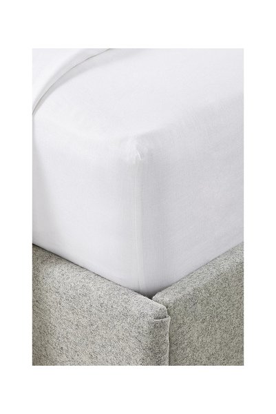THE WHITE COMPANY Santorini Pure Linen Elastic Sheet