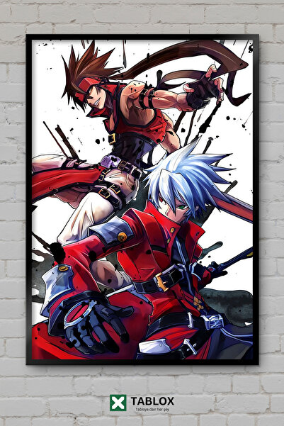 tablomaxtbx Guilty Gear Strive Fighting Game Αφίσα παιχνιδιού μάχης με διακοσ...