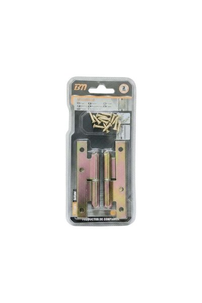 Tradesor Μεντεσές πόρτας αριστερός - 95*55*2mm - Σετ 12 τεμάχια - 206760