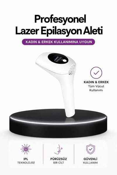 birsence IPL Teknolojili Erkek Ve Kadın Kullanımına Uygun Lazer Epilasyon Cihaz
