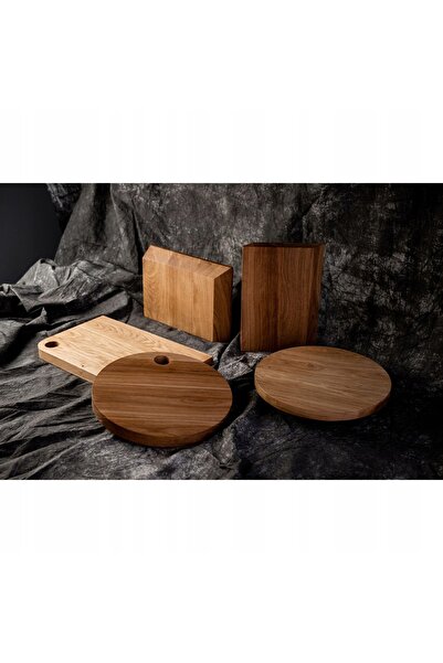 Verlo Placă de stejar cu gaură 38x23.5x3 cm
