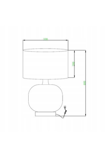 Light Prestige Lampă de masă neagră pentru conectare directă la abajurul de l...