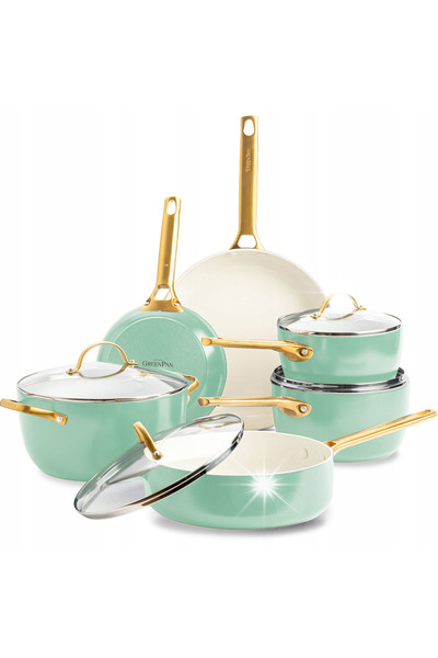 Greenpan Set de vase Padova cu capace și tigăi, 10 piese. inducție cu gaz