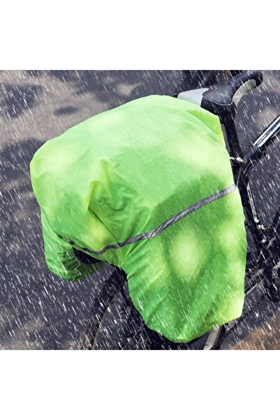 WOZINSKY Geantă mare pentru bicicletă 35L + husă de ploaie negru