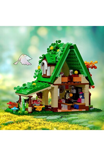 NO BRAND BLOCURI DE CONSTRUCȚIE „CABANA DIN PĂDURE” – CAFENEAUA DIN BASM, MOD...