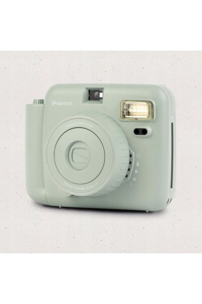 NO BRAND Cameră foto instant POPOTO VERDE CU 10 FILME INSTAX MINI CADOU