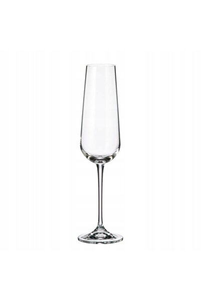 Bohemia Pahare de șampanie ARDEA 220ml, set de 6, sticlă de cristal