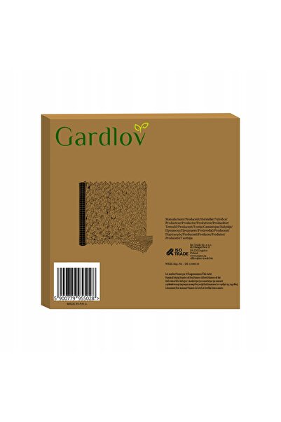 ISO TRADE Panouri tip plasă pentru gard viu artificial cu iederă, pentru balc...