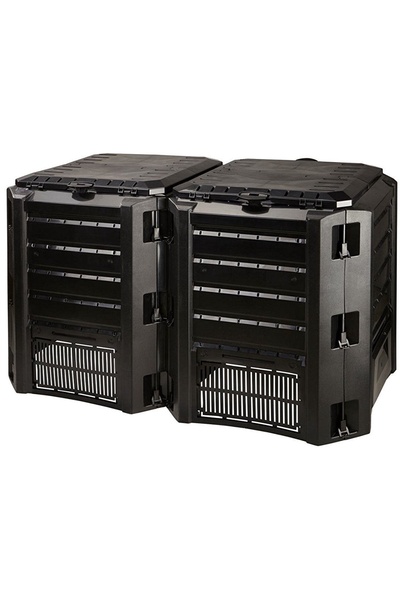 Prosperplast Compostieră de grădină mare 800L, cu două compartimente, modular...