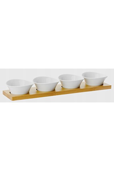 ZWILLING SET DE 4 PIESE Boluri SALATERKI pentru sosuri, gustări, bambus