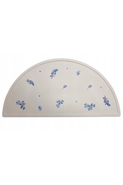 NO BRAND SET FARFURIE ȘI BAVETĂ DIN SILICON CU BORDEU PENTRU MASĂ, FLORI ALBA...