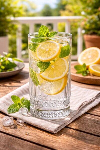 FLORINA Pahare Libretto 8 bucăți long drink 450 ml și whisky 350 ml