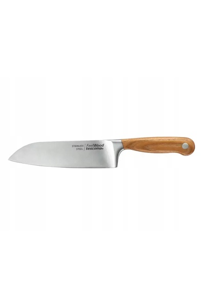 TESCOMA CUȚIT SANTOKU Feelwood 17 cm Oțel Japonez Lemn de Frasin