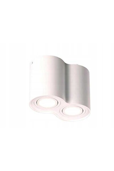 MAXLIGHT Spot de tavan alb 2xGU10 50W BASIC ROUND cu tub dublu
