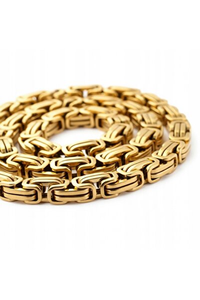 Alviro Lanț bărbătesc tip King Chain 4 mm 55 cm Culoare aurie