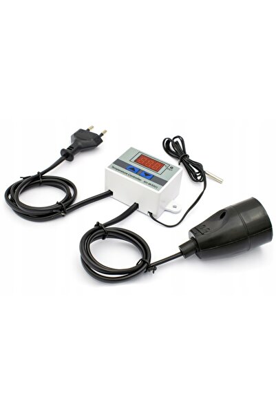 NO BRAND Termostat regulator de temperatură pentru priză 230V