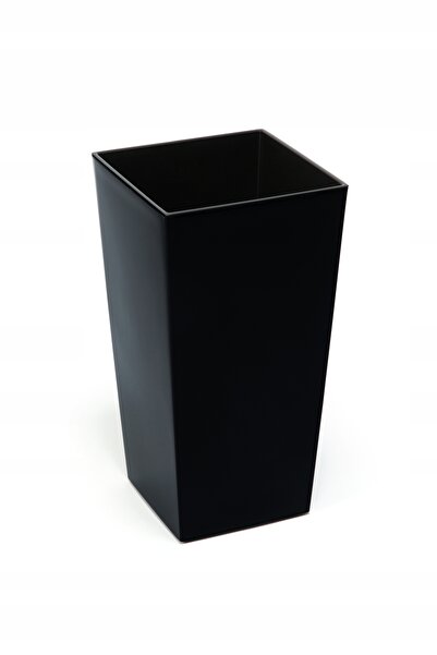 LAMELA BAG Ghiveci de flori, capac pentru ghiveci, ratan, negru, 25 cm, 250 x...