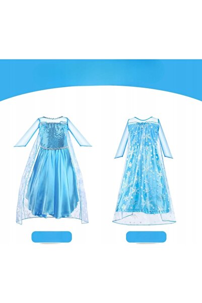 NO BRAND SET ROCHIE + COROANĂ + VĂRĂȘĂ FROZEN ELZA ELSA 120