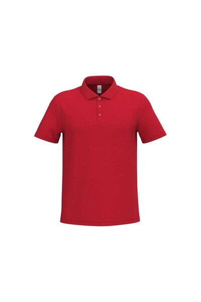 iDeal Basic Tricou polo bărbătesc din bumbac piqué 200 g/m², croială dreaptă,...