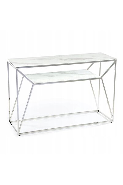 HowHomely Măsuță consolă stil loft pentru dormitor și living, 120x40x78 cm, m...