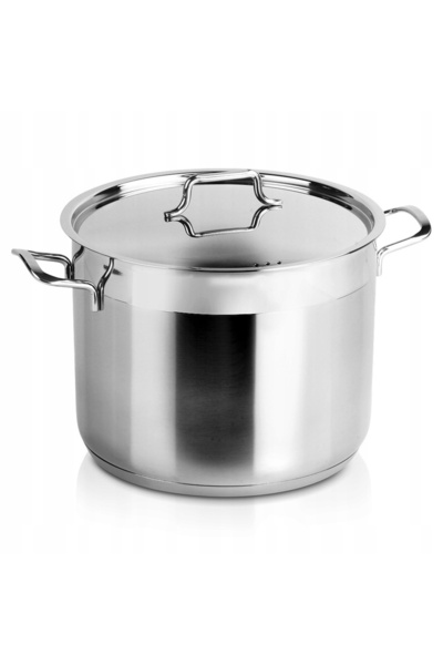Vilde OALĂ MARE DE BUCĂTĂRIE DIN OȚEL CU CAPAC, PENTRU GĂTIT, 10 L, 26 CM