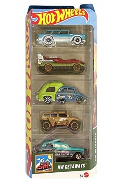 HOT WHEELS Seturi auto 5 vehicule HW GETAWAYS JBJ77