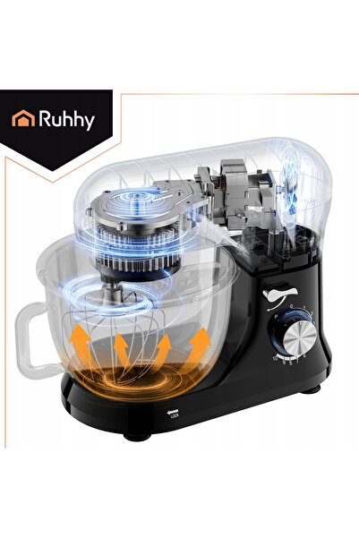 Ruhhy Robot de bucătărie planetar 4.5L, mixer multifuncțional pentru alimente...