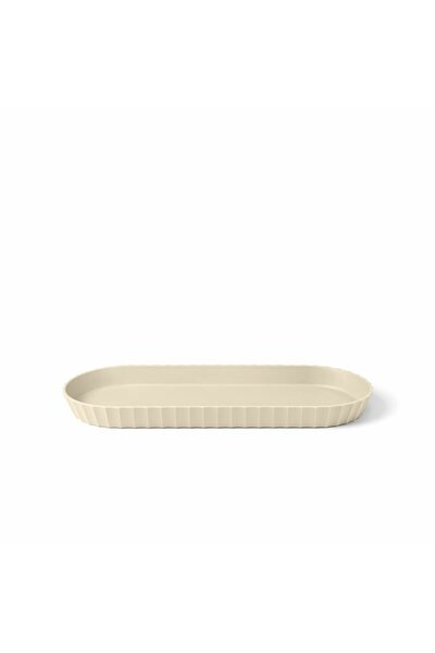 NO BRAND BLIM PLUS MINERVA Tavă ovală 37.5x15 cm crem