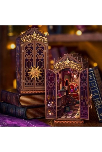 Robotime Nook Book Magic Fantasy Corner Rolife Puzzle din lemn TGB14