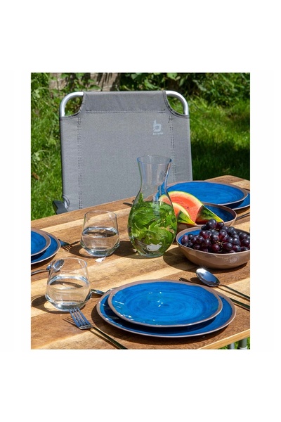 Bo-Camp Set de 4 farfurii de masă Halo, culoare rodie 6181415