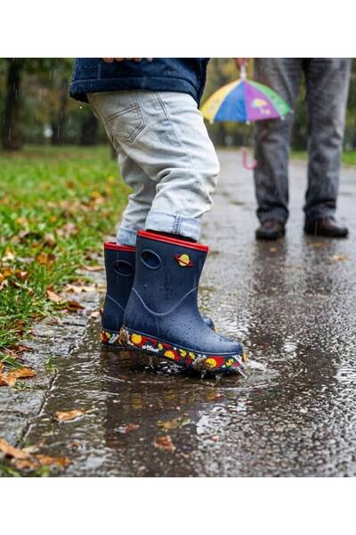 lucky shoes İthal Sargı Çocuk Yağmur Çizmesi Yağmur Botu