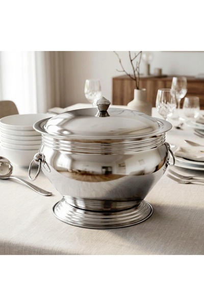 NO BRAND Oală Waza TABLETOP pentru servirea supei, cu capac, 5L